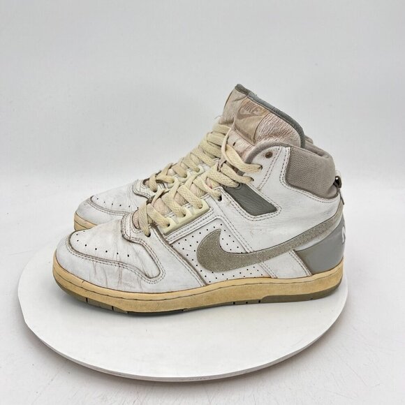 Vintage Nike Air Delta Force AC Men Size 8 White Grey Sneaker Made In Korea - Picture 1 of 14